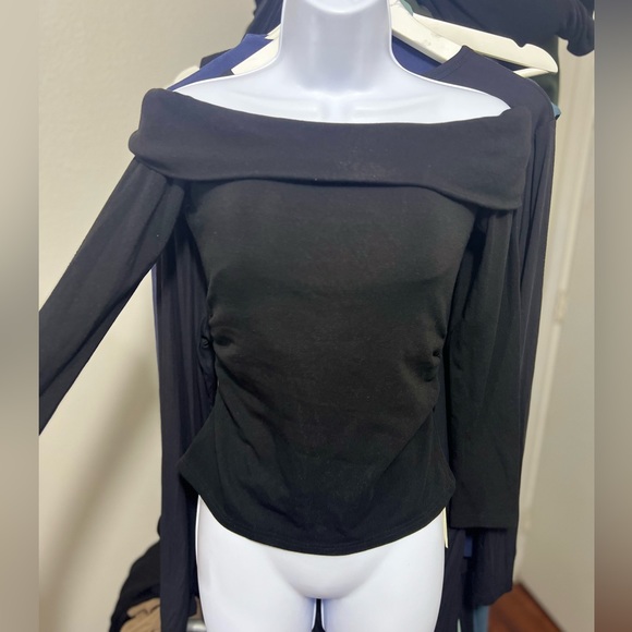 OGL Eco-Mousse® Long-Sleeve Off-The-Shoulder Brami Top - Picture 3 of 5